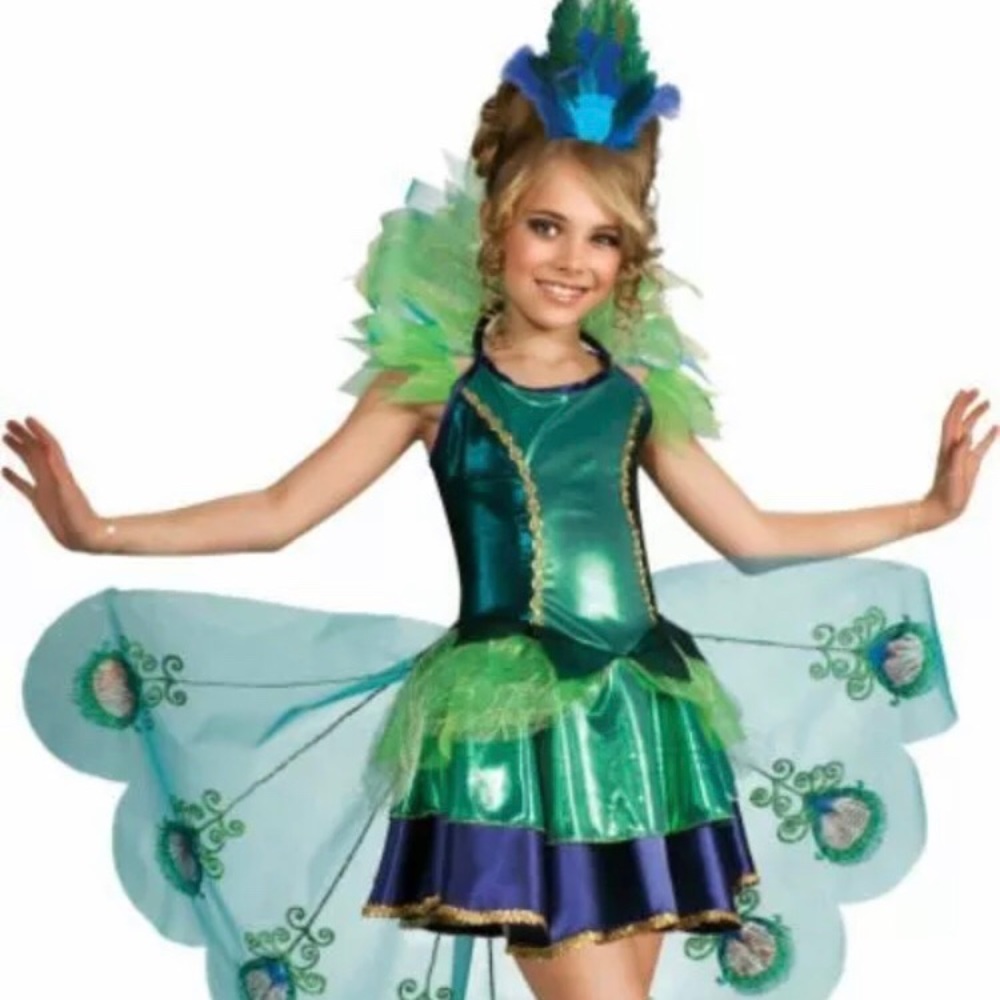 Girls Peacock Costume